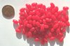 100 9x6mm Acrylic Opaque Red Ovals